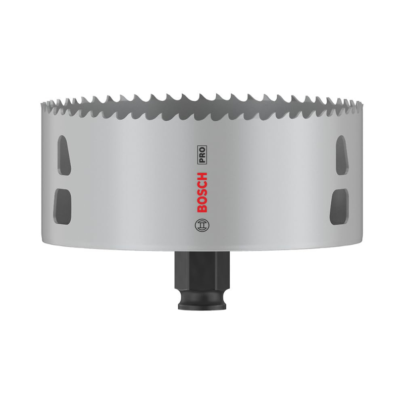 Bosch 1x Scie trépan PRO Multi Material Power Change Plus (pour Bois résineux, Cloison sèche, Ø 114 mm, Professional Accessoire 