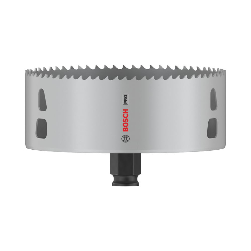 Bosch 1x Scie trépan PRO Multi Material Power Change Plus (pour Bois résineux, Cloison sèche, Ø 127 mm, Professional Accessoire 