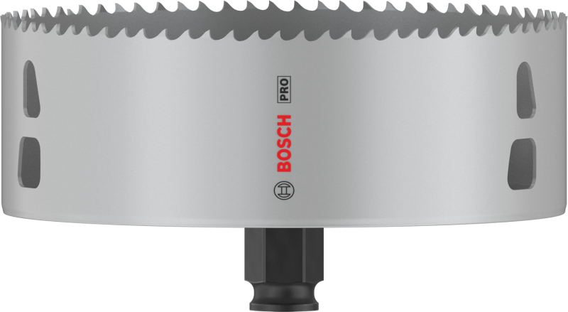 Bosch 1x Scie trépan PRO Multi Material Power Change Plus (pour Bois résineux, Cloison sèche, Ø 140 mm, Professional Accessoire 