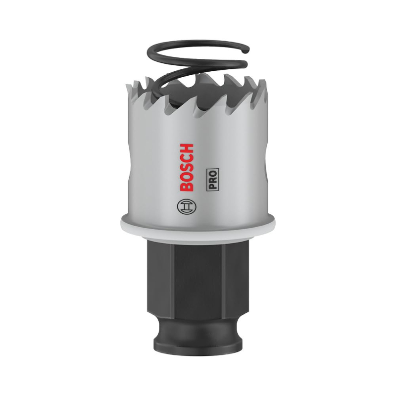Bosch 1x Scie trépan PRO Sheet Metal Power Change Plus (pour Tôles en acier inoxydable, Tôles en acier, Ø 27 mm, Professional Ac