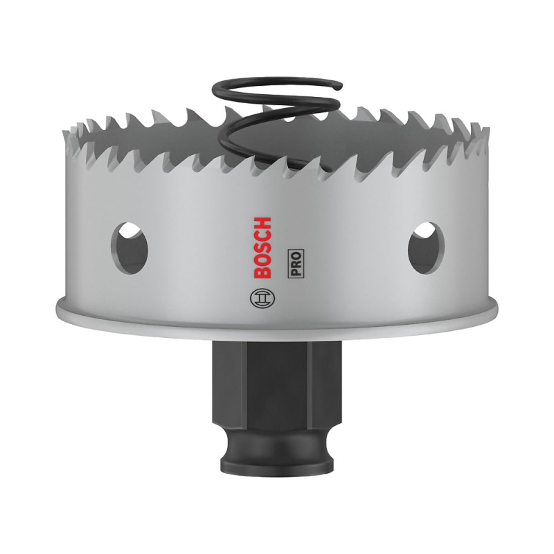 Bosch 1x Scie trépan PRO Sheet Metal Power Change Plus (pour Tôles en acier inoxydable, Tôles en acier, Ø 64 mm, Professional Ac