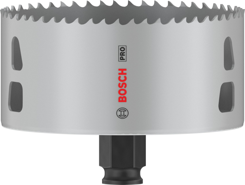 Bosch 8x Scie trépan PRO Multi Material Power Change Plus (pour Bois résineux, Cloison sèche, Ø 102 mm, Professional Accessoire 