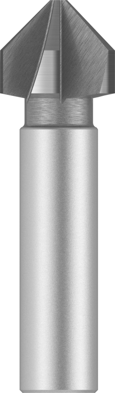 Bosch Outillages 2608596371 Fraise à noyer conique HSS queue cylindrique cinq taillants 90° 12 mm Argent