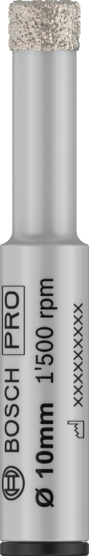 Bosch 1x Foret PRO Ceramic dry pour perceuses/visseuses rotatives, emmanchement cylindrique (pour Carrelage, Carrelages durs, Ø 