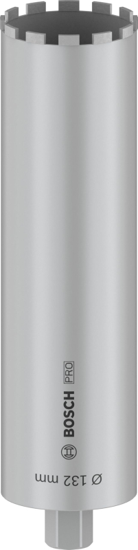 Bosch 1x PRO Core Cutter wet pour forets diamantés, 1 1/4 pouce UNC (pour Béton, Béton armé, Ø 132 mm, Professional Accessoire F