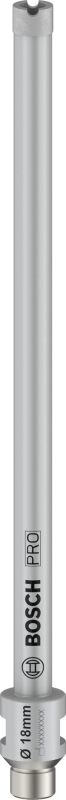 Bosch 1x PRO Core Cutter wet pour forets diamantés, G1/2 pouce (pour Béton, Béton armé, Ø 18 mm, Professional Accessoire Foret d