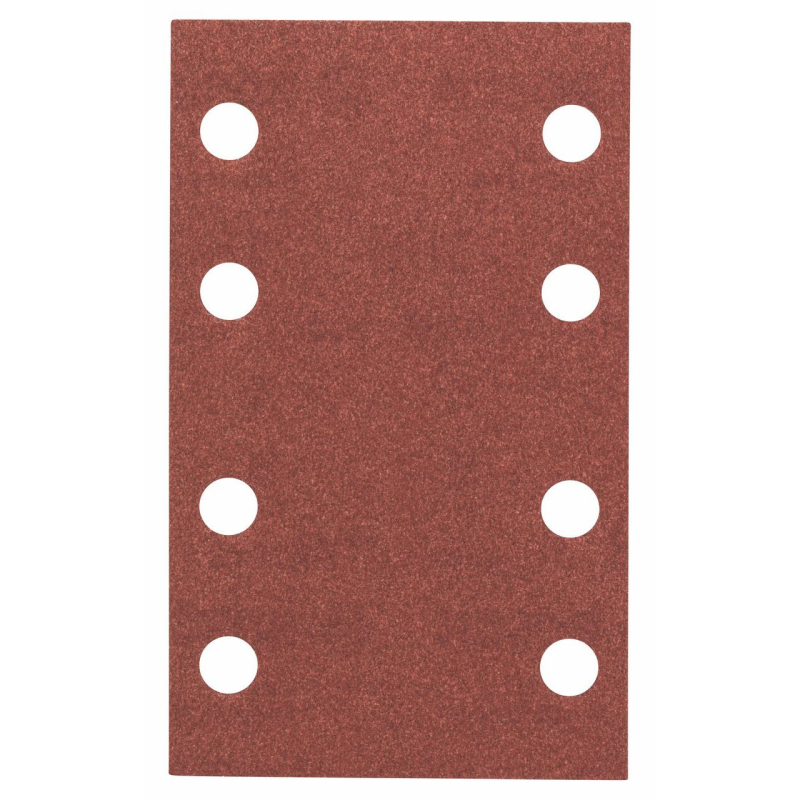 Bosch Outillages Feuille Abrasif pour Ponceuses Orbitales, 8 Trous, 180 Grain, 80mm x 133mm, Lot de 10