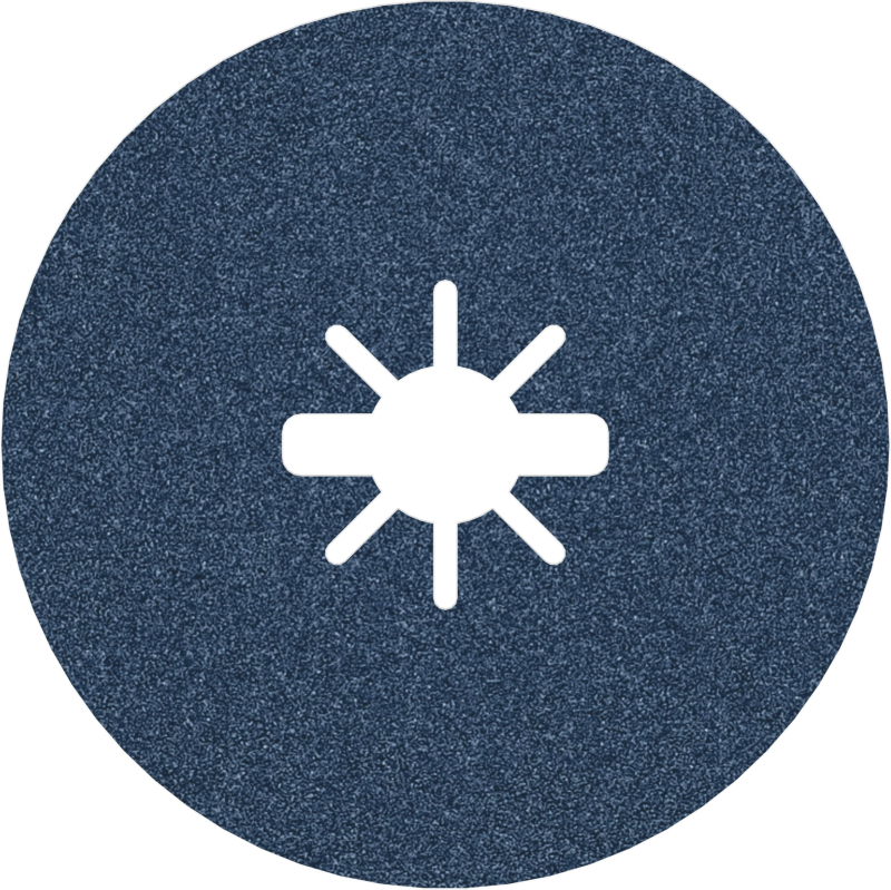 Bosch 1x Disque abrasif sur fibres PRO Steel R574 pour X-Lock (pour Acier, Acier, Ø 125 mm, Grain 100, Professional Accessoire P