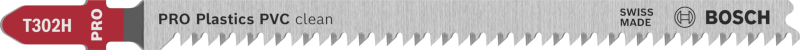 Bosch 5x Lame de scie sauteuse PRO Plastics PVC clean T302H (pour Plastiques, Plastiques, Longueur 132 mm, Professional Accessoi