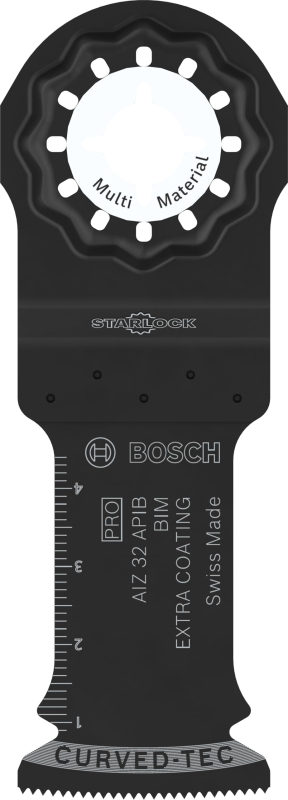 Bosch 5x Lame pour outil multifonctions PRO Multi Material AIZ 32 APIB (pour Bois clouté, Métal Sandwich, Largeur 32 mm, Profess