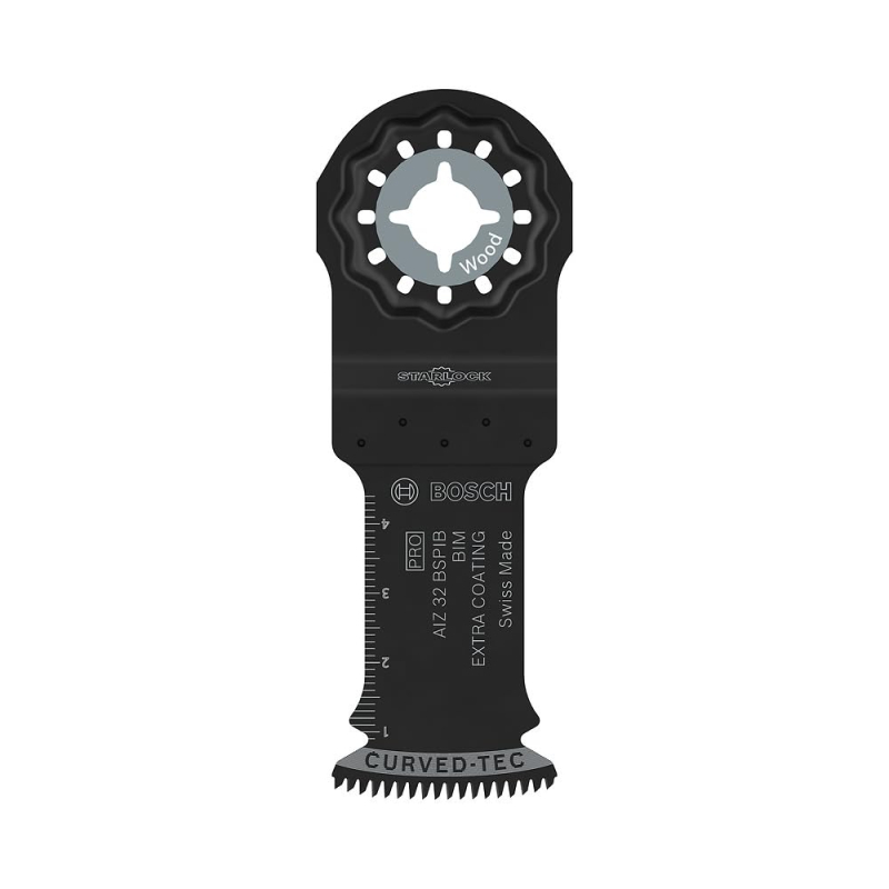 Bosch 5x Lame pour outil multifonctions PRO Multi Material AIZ 32 BSPIB (pour Bois dur, Panneaux plastifiés, Largeur 32 mm, Prof