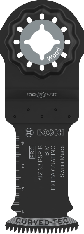 Bosch 10x Lame pour outil multifonctions PRO Multi Material AIZ 32 BSPIB (pour Bois dur, Panneaux plastifiés, Largeur 32 mm, Pro