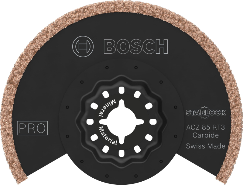 Bosch 10x Lame pour outil multifonctions PRO Multi Material ACZ 85 RT3 (pour Mortier, Béton cellulaire, Ø 85 mm, Professional Ac