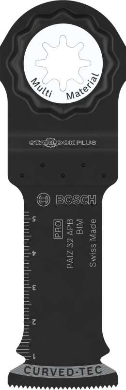 Bosch 1x Lame pour outil multifonctions PRO Multi Material PAIZ 32 APB (pour Bois clouté, Métal Sandwich, Largeur 32 mm, Profess
