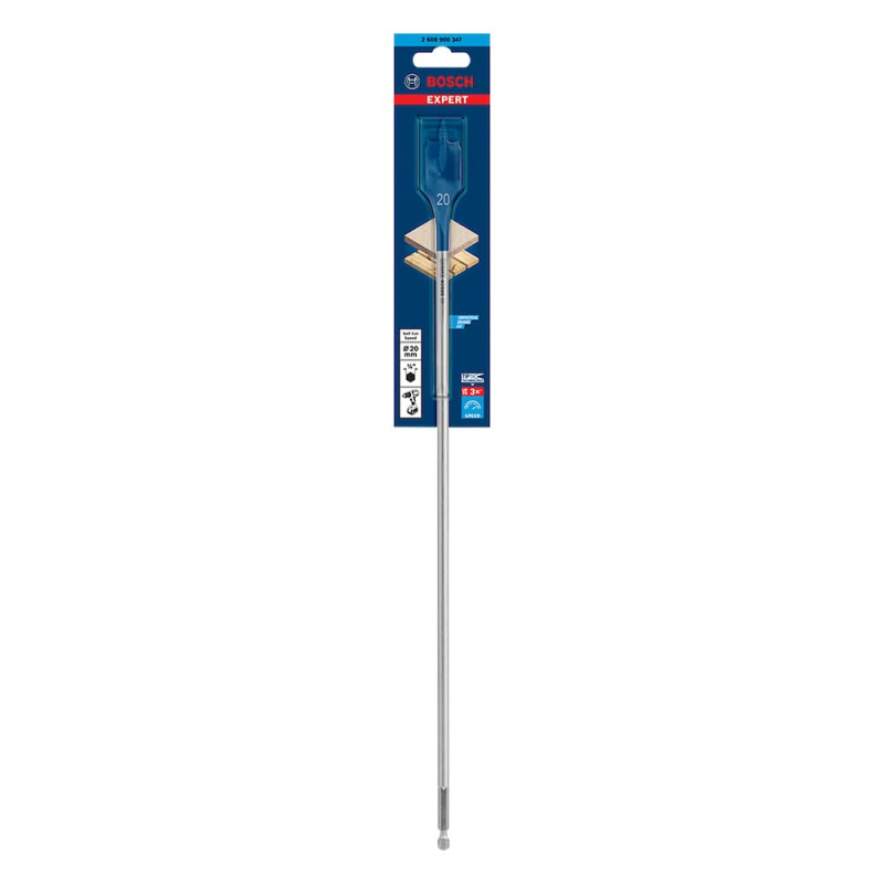 Bosch 1x Forets plats EXPERT Self Cut Speed (pour Bois résineux, Panneau aggloméré, Ø 20,00 mm, Professional Accessoire Perceuse