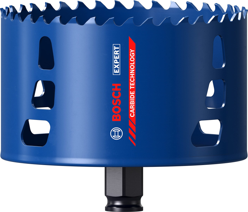 Bosch 1x Scies trépans EXPERT Tough Material (pour Bois avec métal, Brique, Ø 114 mm, Professional Accessoire Perceuses/visseuse