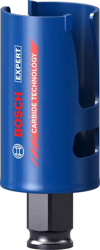 Bosch 1x Scies trépans EXPERT Construction Material (pour Bois résineux, Panneau aggloméré, Ø 38 mm, Professional Accessoire Per