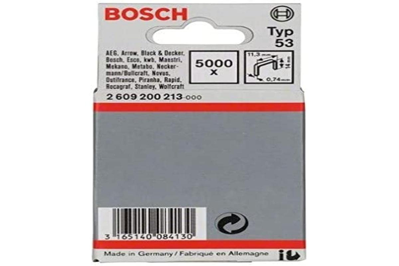 Bosch Outillages 2609200213 Agrafe à fil fin Type 53 11,4 x 0,74 x 14 mm
