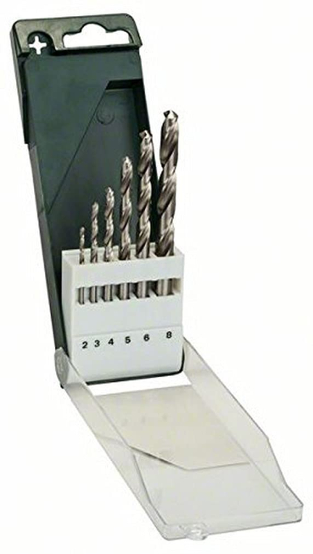 Bosch Outillages 2609255060 Set de 6 Forets à métaux rectifiés HSS-G DIN 338