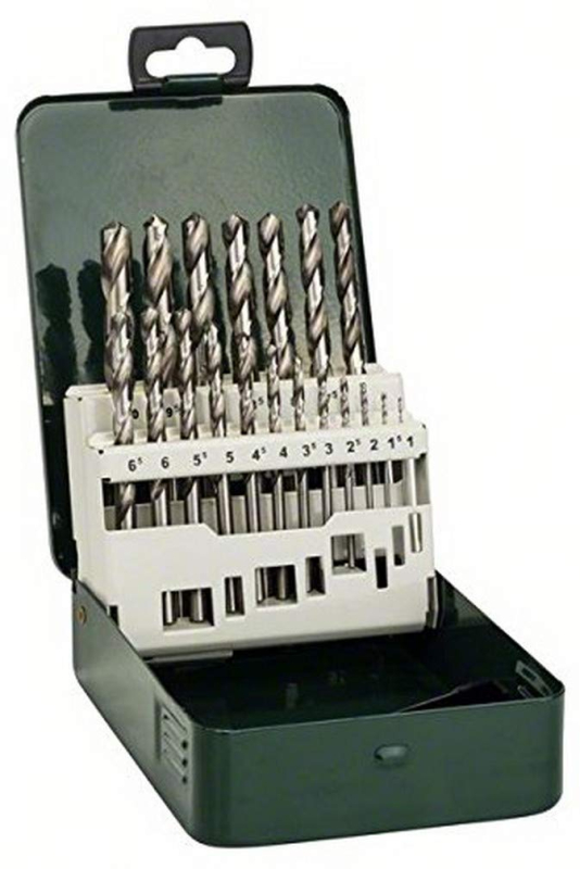 Bosch Outillages 2609255062 Set de 19 Forets à métaux rectifiés HSS-G DIN 338
