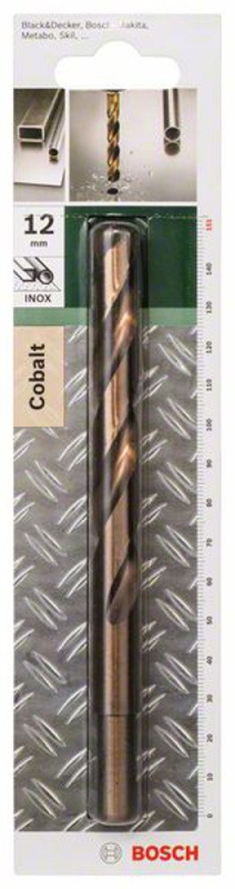 Bosch Foret à métaux rectifié HSS-Co DIN 338 - Longueur 151 mm - Diamètre 12 mm