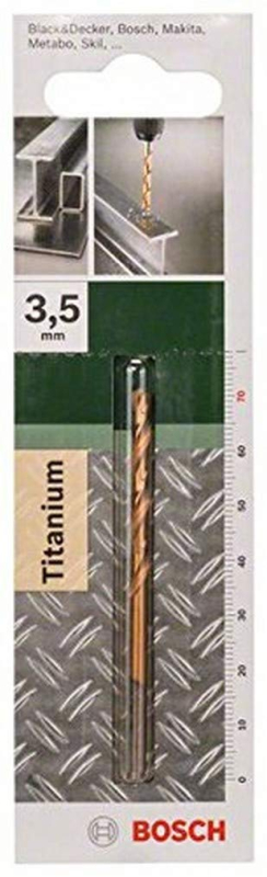 Bosch Outillages 2609255088 Foret à métaux rectifié HSS-TiN DIN 338 Longueur 34 mm Diamètre 1 mm