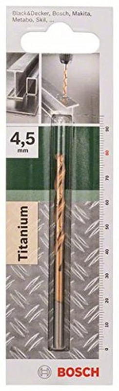Bosch 2609255088 Foret à métaux rectifié HSS-TiN DIN 338 Longueur 34 mm Diamètre 1 mm
