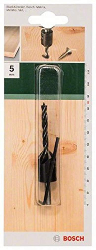 Bosch Outillages 2609255218 Foret à bois avec fraise conique 90° Diamètre 5 mm