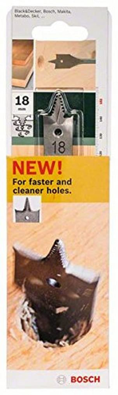 Bosch Outillages 2609255329 Mèches plates Self Cut à pointe de centrage double ébaucheur Diamètre 10 mm Longueur 152 mm