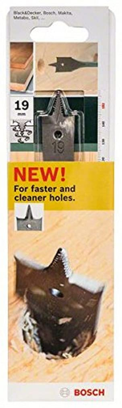 Bosch Outillages 2609255329 Mèches plates Self Cut à pointe de centrage double ébaucheur Diamètre 10 mm Longueur 152 mm