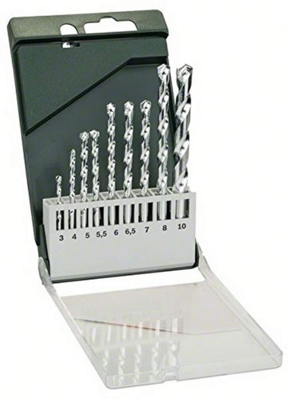 Bosch Outillages 2609255463 Jeu de forets de maçonnerie 9 pièces