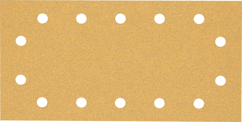 Bosch 50x Feuilles abrasives EXPERT C470 à 14 trous (pour Peinture sur bois, Bois dur, Ø 115x230 mm, Grain 60, Professional Acce
