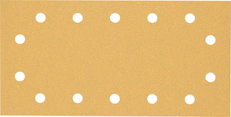 Bosch 50x Feuilles abrasives EXPERT C470 à 14 trous (pour Peinture sur bois, Bois dur, Ø 115x230 mm, Grain 80, Professional Acce