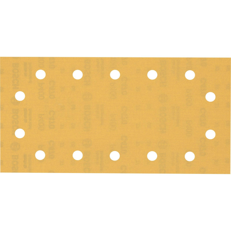 Bosch 50x Feuilles abrasives EXPERT C470 à 14 trous (pour Peinture sur bois, Bois dur, Ø 115x230 mm, Grain 400, Professional Acc