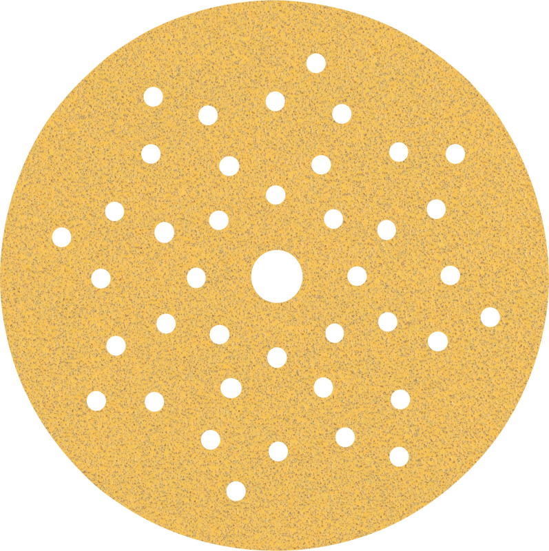 Bosch 50x Feuilles abrasives EXPERT C470 multi-trous (pour Peinture sur bois, Bois dur, Ø 125 mm, Grain 80, Professional Accesso