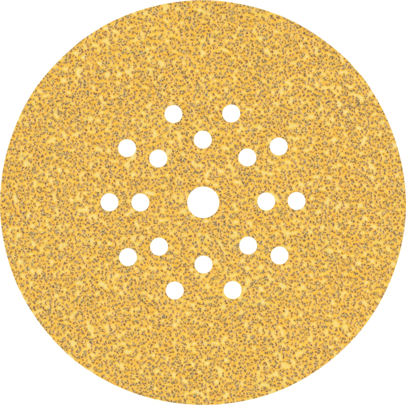 Bosch 25x Feuilles abrasives EXPERT C470 à 19 trous (pour Peinture sur bois, Bois dur, Ø 225 mm, Grain 40, Professional Accessoi