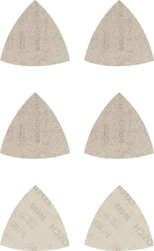 Bosch 6x Coffrets d'abrasifs réticulés EXPERT M480 (pour Peinture sur bois, Bois dur, Ø 93x93 mm, Grain 2x80, 2x120, 2x180, Prof