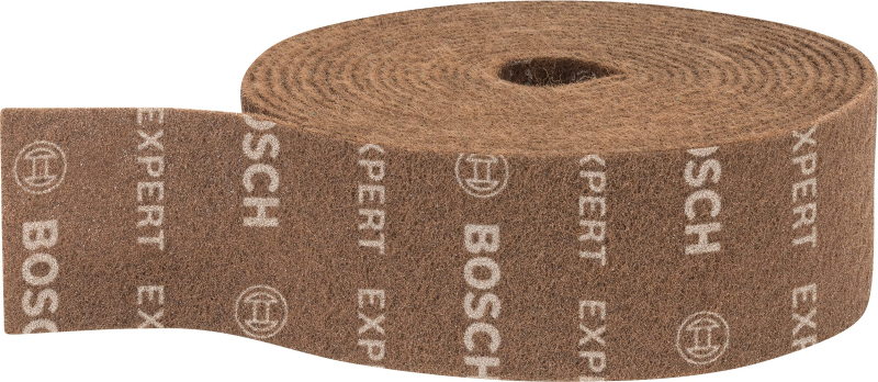 Bosch 1x Rouleaux en non-tissé EXPERT N880 (pour Tôles en acier, Acier inoxydable, Largeur 100 mm, Longueur 10 m, Extra cut A, P