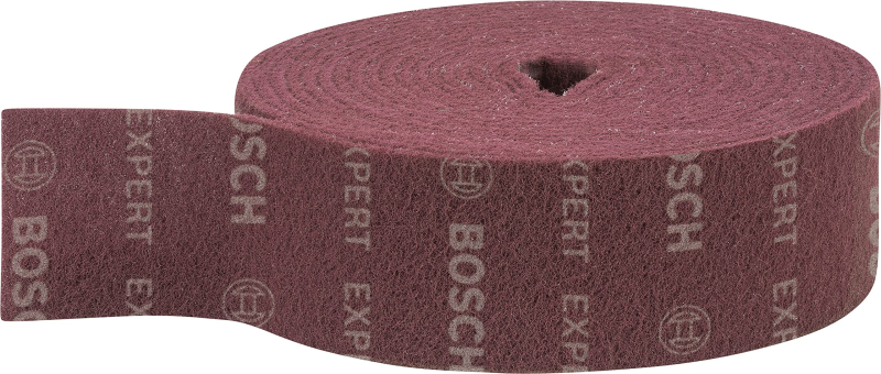 Bosch 1x Rouleaux en non-tissé EXPERT N880 (pour Tôles en acier, Acier inoxydable, Largeur 100 mm, Longueur 10 m, très fin A, Pr