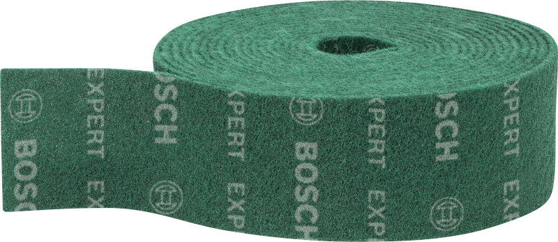 Bosch 1x Rouleaux en non-tissé EXPERT N880 (pour Tôles en acier, Acier inoxydable, Largeur 100 mm, Longueur 10 m, très fin GP, P