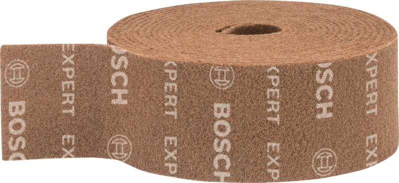 Bosch 1x Rouleaux en non-tissé EXPERT N880 (pour Tôles en acier, Acier inoxydable, Largeur 115 mm, Longueur 10 m, Extra cut A, P