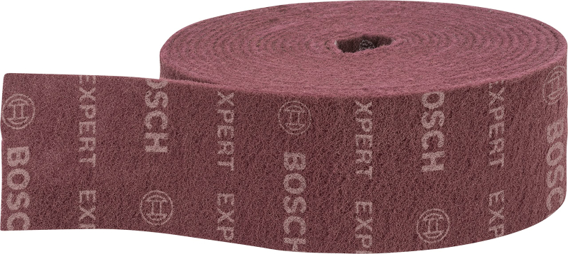 Bosch 1x Rouleaux en non-tissé EXPERT N880 (pour Tôles en acier, Acier inoxydable, Largeur 115 mm, Longueur 10 m, très fin A, Pr