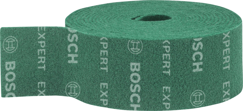 Bosch 1x Rouleaux en non-tissé EXPERT N880 (pour Tôles en acier, Acier inoxydable, Largeur 115 mm, Longueur 10 m, très fin GP, P