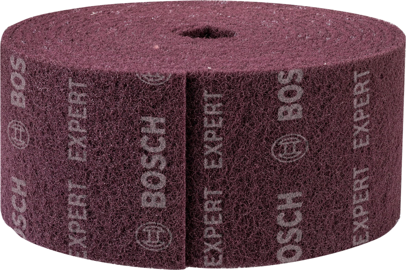 Bosch 1x Rouleaux en non-tissé EXPERT N880 (pour Tôles en acier, Acier inoxydable, Largeur 150 mm, Longueur 10 m, Medium A, Prof