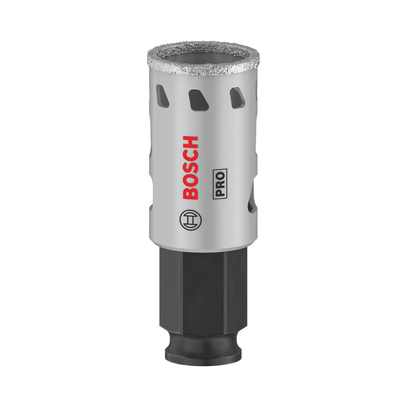 Bosch 1x Scie trépan PRO Tile Power Change Plus (pour Carrelages durs, Carreaux tendres, Ø 25 mm, Professional Accessoire Perceu