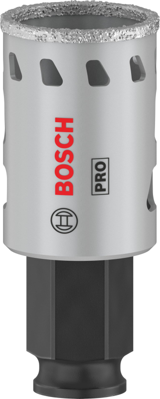 Bosch 1x Scie trépan PRO Tile Power Change Plus (pour Carrelages durs, Carreaux tendres, Ø 29 mm, Professional Accessoire Perceu