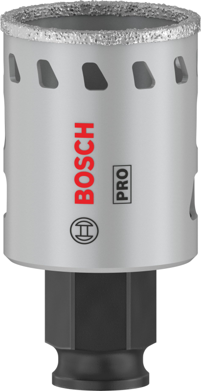 Bosch 1x Scie trépan PRO Tile Power Change Plus (pour Carrelages durs, Carreaux tendres, Ø 35 mm, Professional Accessoire Perceu