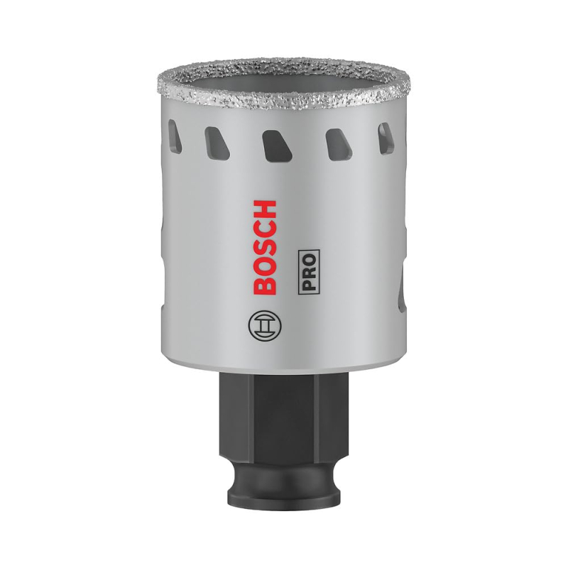 Bosch 1x Scie trépan PRO Tile Power Change Plus (pour Carrelages durs, Carreaux tendres, Ø 38 mm, Professional Accessoire Perceu