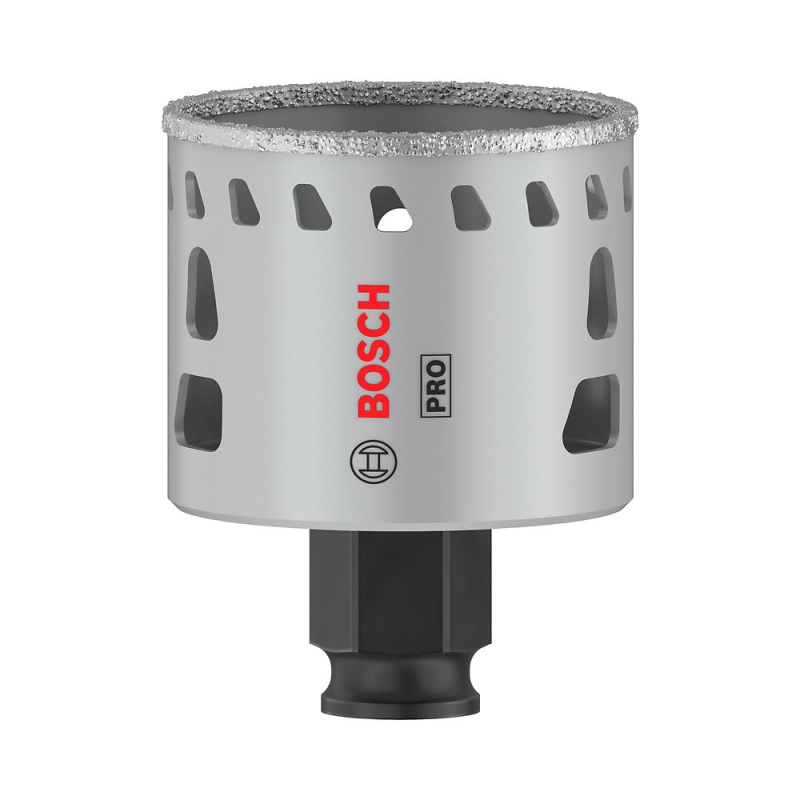 Bosch 1x Scie trépan PRO Tile Power Change Plus (pour Carrelages durs, Carreaux tendres, Ø 51 mm, Professional Accessoire Perceu