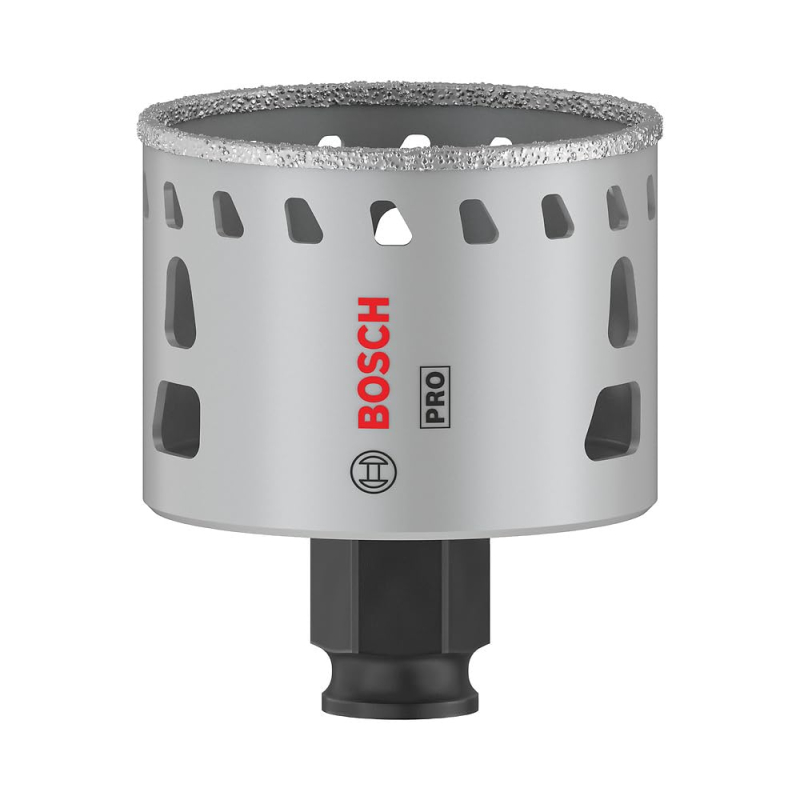 Bosch 1x Scie trépan PRO Tile Power Change Plus (pour Carrelages durs, Carreaux tendres, Ø 57 mm, Professional Accessoire Perceu